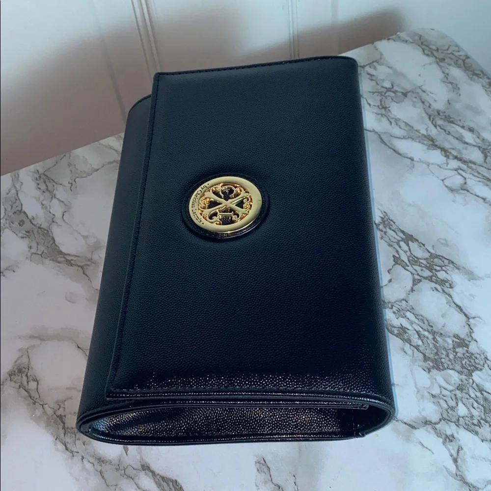 Christian Lacroix Paris Caviar Black Clutch